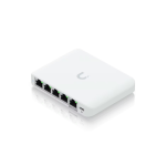Ubiquiti UniFi Switch Flex Mini 2.5G (USW-Flex-2.5G-5) Το Ubiquiti UniFi Switch Flex Mini 2.5G (USW-Flex-2.5G-5) είναι ένα compact unmanaged switch 5 θυρών, σχεδιασμένο ώστε να παρέχει συνδεσιμότητα 2.5 Gigabit σε οικιακά και επαγγελματικά δίκτυα. Συγκεκριμένα, είναι ιδανικό για σύνδεση high-speed συσκευών, όπως WiFi 7 access points, servers ή NAS. Προσφέρει απόλυτη αξιοπιστία και υψηλή απόδοση πιανοντας ελάχιστο χώρο.